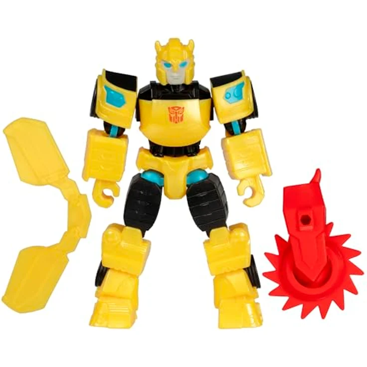 Transformers MixMashers Bumblebee, individuell kombinierbare Action-Figur mit Starscream Sägeblatt und Flügel-Zubehör – Bild 1