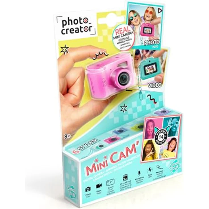Canal Toys Digitalkamera für Kinder, kompakt und leicht mit LCD-Display, verschiedene Fotoeffekte, unterstützt MicroSD-Speicherkarten – Bild 3