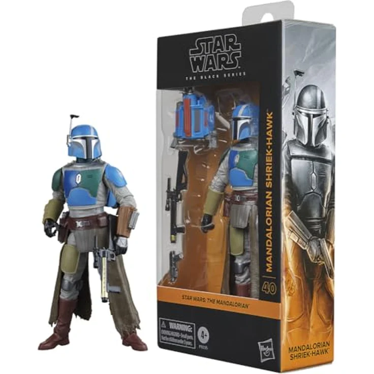 Hasbro Actionfigur STAR WARS THE BLACK SERIES MANDALORIAN SHRIEK-HAWK, 15 cm, mit abnehmbarem Antriebsrucksack und Zubehör – Bild 1