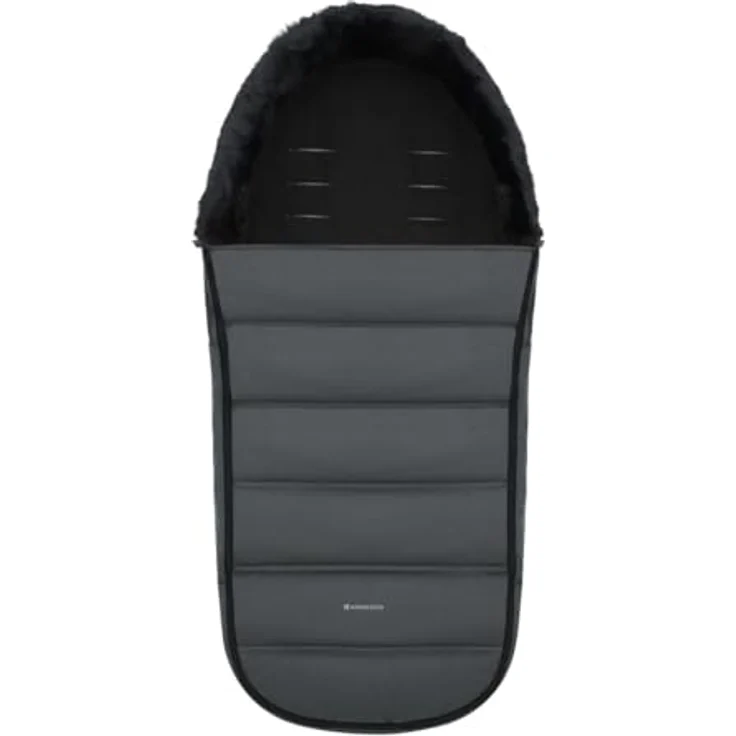 Kikka Boo Fußsack Urban, Kinderwagen Fußsack mit Reißverschluss und Steppdesign, grau, wasserabweisend, für 3- und 5-Punkt-Sicherheitsgurt, ab Geburt geeignet – Bild 2