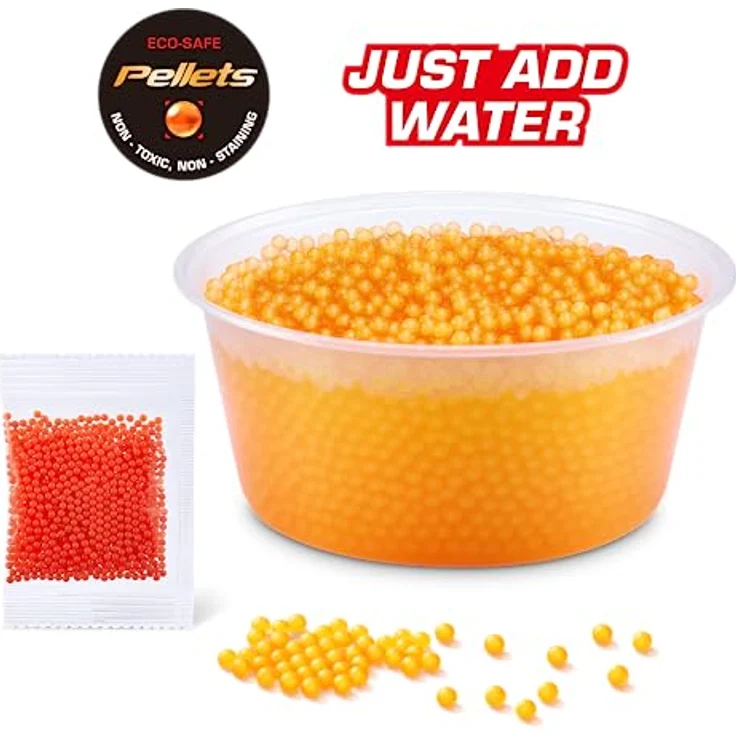 ZURU X-Shot Hyper Blaster Trace Fire, Blaster mit 10.000 Gel-Kugeln, blendfreie Oberfläche – Bild 4