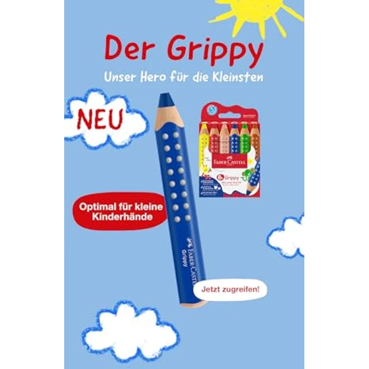 POSCA Grippy Einzelanspitzer, kindersicherer Anspitzer für Stiftdurchmesser 10 mm, blau – Bild 4