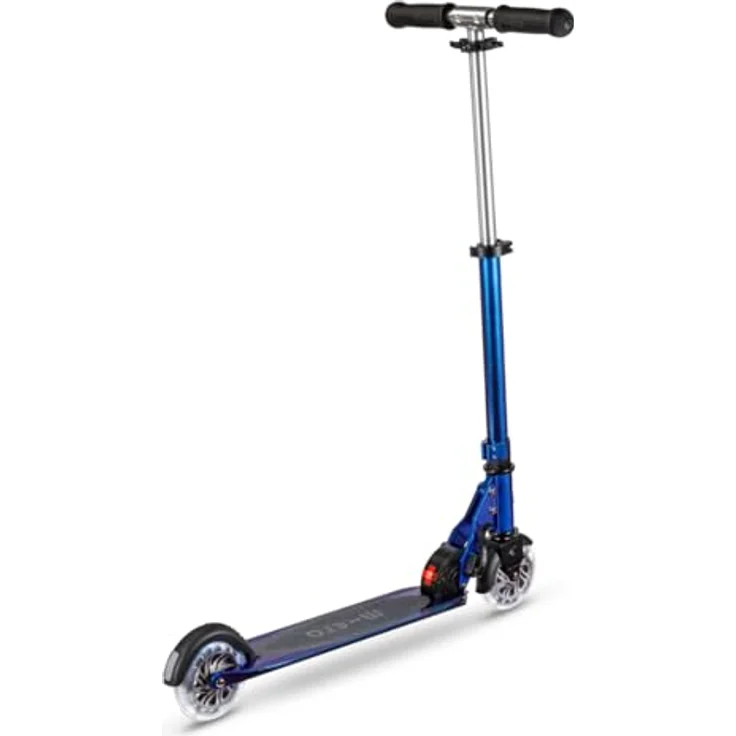 Micro Mobility Micro Sprite, Scooter mit LED-Rollen, höhenverstellbar, für Kinder von 5-10 Jahren, perlglanz-neochrom-blau, SA0293 – Bild 4