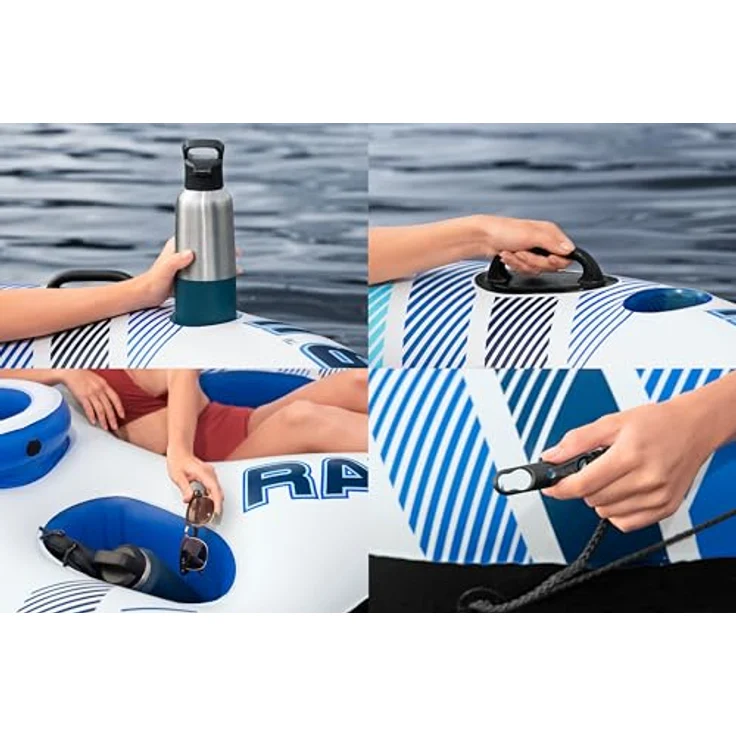 Bestway Hydro Force Rapid Rider, Doppel-Tube Schwimmring, 240cm für 2 Personen – Bild 9