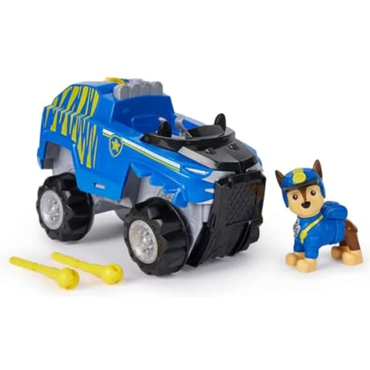 Spin Master Paw Patrol Jungle Pups, Tiger Vehicle von Chase, Spielzeugtruck mit Actionfigur und Abschussvorrichtung, für Kinder – Bild 1