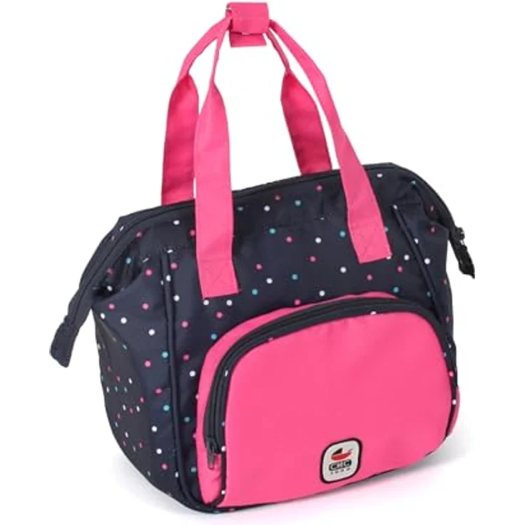 Bayer Chic 2000 - Puppen-Wickeltasche, 2 große Fächer, befestigbar am Puppenwagen, pink – Bild 1