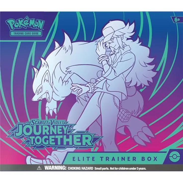 The Pokemon Company Pokemon Journey Together Elite Trainer Box SV9 EN, exklusive Pokemon-Karten, ideales Set für Spielerinnen und Sammlerinnen, Scarlet & Violet - Journey Together Erweiterung