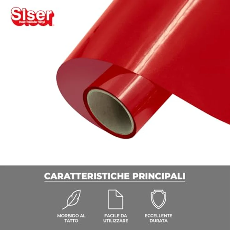 Siser® P.S. Film Extra EasyWeed Transferfolie, PVC-frei für Schneideplotter, rot, 30,0 x 50,0 cm – Bild 2