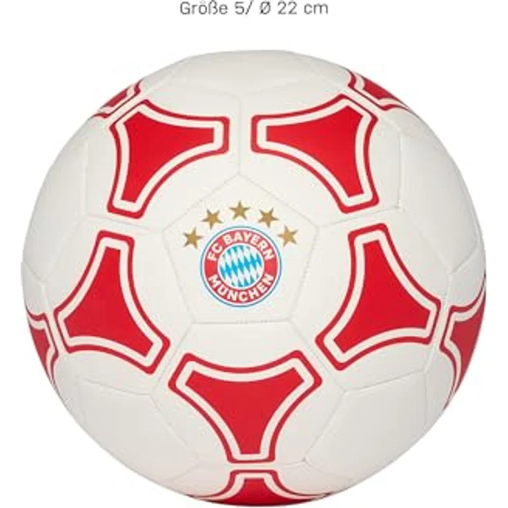 FC Bayern München Fußball Fussball, Größe 5, PU Material, gedrucktes Logo – Bild 8