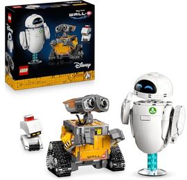 LEGO Ç Disney and Pixar Wall-E und EVE, 811-teiliges Bauset für Erwachsene mit M-O & Hal Figuren, kreative Deko und DIY Erlebnis, Set 43279