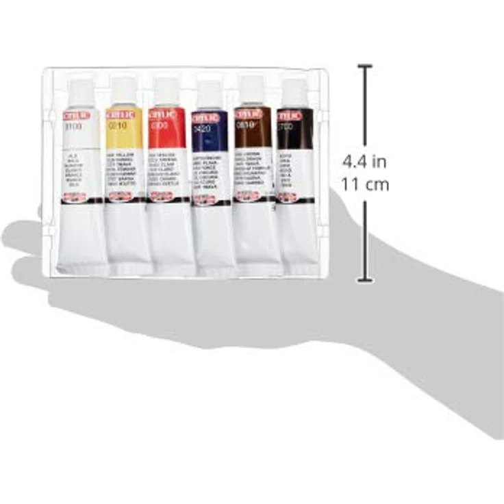 Koh-I-Noor 016270100000 Acryl-Farben Set, 6 Farben à 16 ml, hohe Qualität aus der Tschechischen Republik – Bild 4