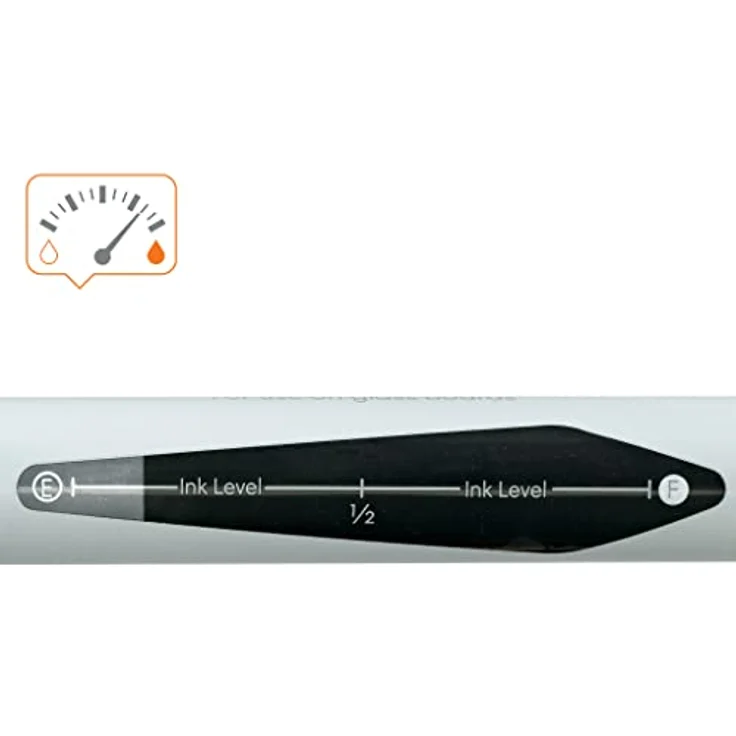NOBO Glastafel Marker, Rundspitze 3 mm, schwarz, VE=4 Stück, trocken abwischbar – Bild 5