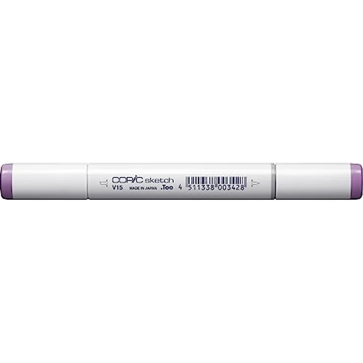 Copic COPIC Sketch Marker Typ V - 15, Mallow, professioneller Pinselmarker mit Super-Brush-Spitze und Medium-Broad-Spitze – Bild 1