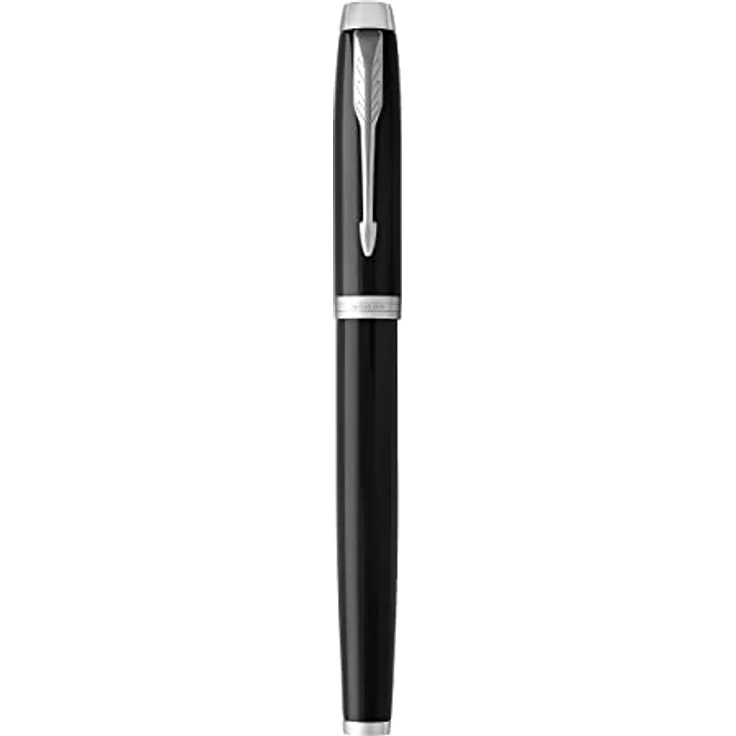Parker Pen IM Black Lacquer C.C., Schreibstift mit stabiler Edelstahlfeder, Schwarz – Bild 4