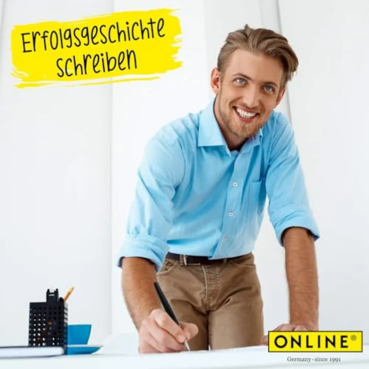 Online Pen Eleganza Schreib-Set, Metallgehäuse, inklusive Echt-Lederetui – Bild 5