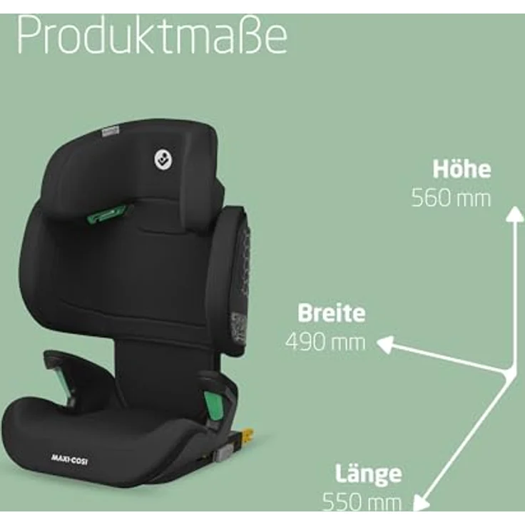 Maxi-Cosi Autokindersitz RodiFix M i-Size - Basic Black, 36 kg, ab 3,5 Jahre - 12 Jahre, Isofix, Seitenaufprallschutz – Bild 8