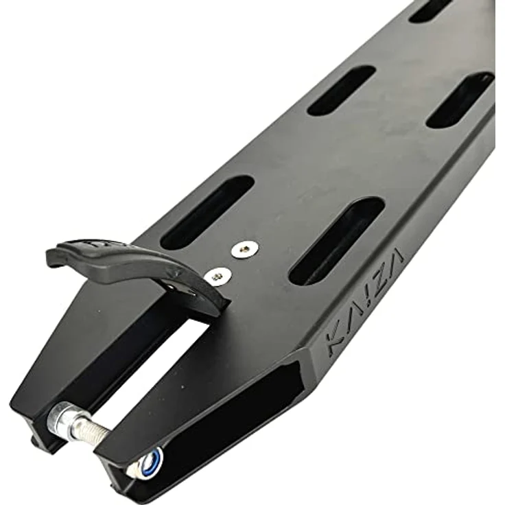 Longway Scooters Stuntscooter Longway Kaiza V4 Stunt-Scooter Deck 480mm 1085g Schwarz, Aluminium Deck mit Titan Achsen und Bremsschrauben – Bild 5