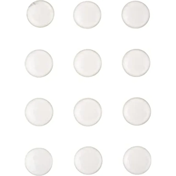 Epoxy Sticker"Klar", 12 Stück Ø 14 mm Ø 14 mm