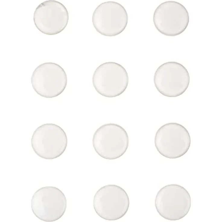 Epoxy Sticker"Klar", 12 Stück Ø 14 mm Ø 14 mm
