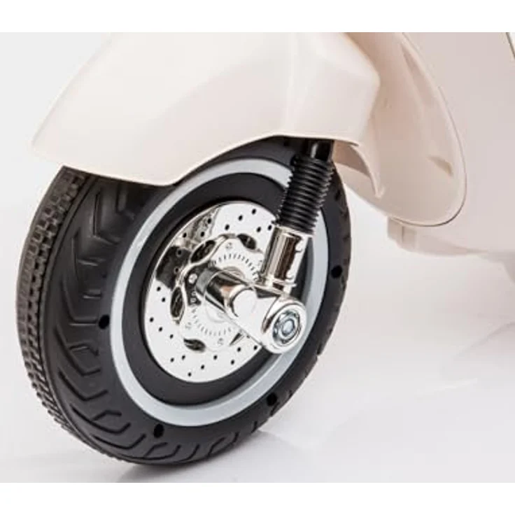 sun baby Vespa Kinder Elektroroller, Elektro Kinderroller ab 18 Monaten, mit LED-Beleuchtung, offiziell lizenzierter Vespa-Rutscher, geeignet für die kleinsten Entdecker, (Weiß) – Bild 3