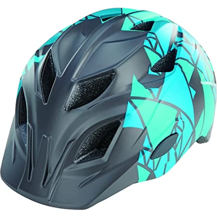 Prophete Kinder- und Jugend-Fahrradhelm 52-56 cm, Verstellbar mit LED-Licht, Robuster Inmold-Helm, TÜV/GS geprüft, Blau – Bild 1