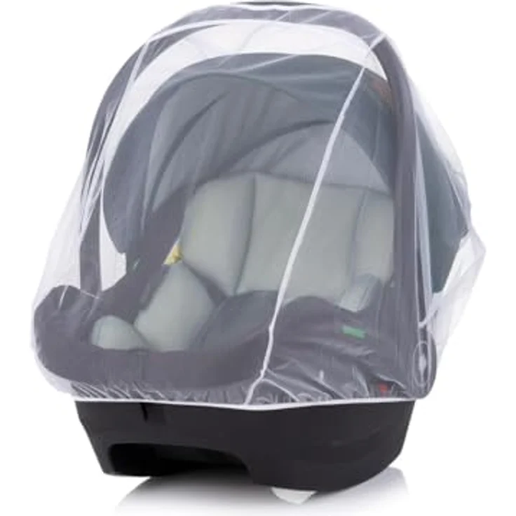Chipolino Moskitonetz für Babyschale, universal passend, schützt vor Mücken und Insekten, weiß, atmungsaktiver Stoff – Bild 1