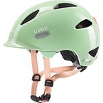 Uvex oyo - Leichter Fahrradhelm für Kinder - erweiterbar mit LED-Licht - mint-peach - 45-50 cm