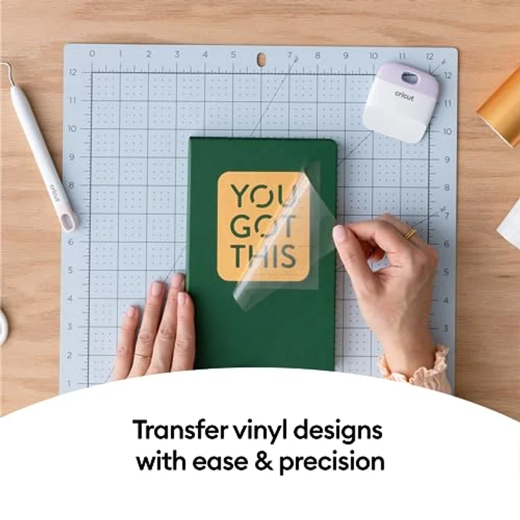 cricut™ Joy Xtra Transferfolie für Vinylfolien, 24,1 x 91,4 cm, einfache Anwendung für gemusterte und holografische Vinyls – Bild 3