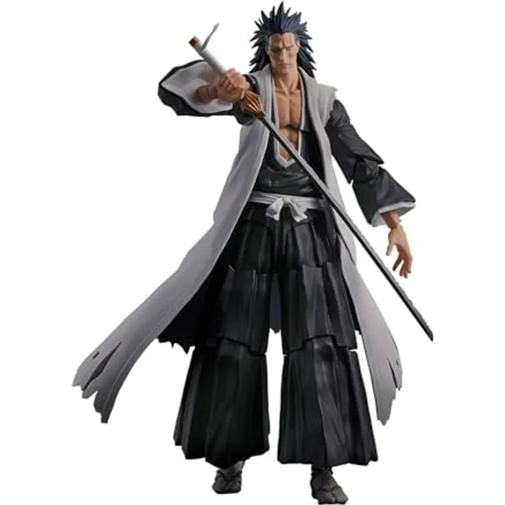 Tamashii Nation Bleach: Thousand-Year Blood War S.H. Figuarts Actionfigur Kenpachi Zaraki, 17 cm, mit 4 Gesichtsausdrücken und Zanpakuto-Schwert