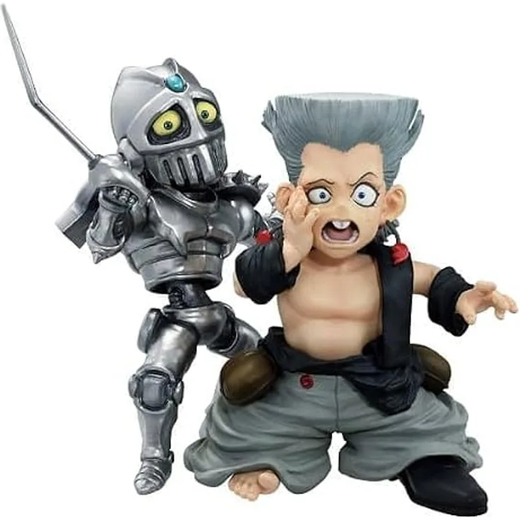 Ichibansho Ichibansho Actionfigur Polnareff & Kid Chariot, 8 cm, Mehrfarbig, PVC Sammlerfigur aus JoJo's Bizarre Adventure: Stardust Crusaders, ideal für Anime-Fans