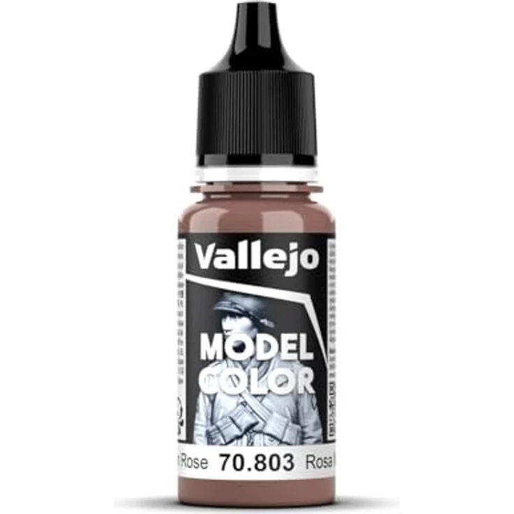 Vallejo Model Color Acrylfarbe Rosa (Brown Rose) Matt, 18 ml, autonivellierend, ungiftig für Modellbau und Figuren – Bild 1