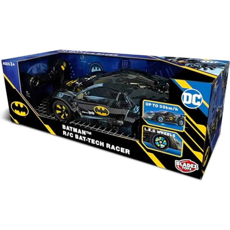 No Name BATMAN BLADEZ RC Auto, 1:10 Maßstab, bis zu 25 km/h, LED-Räder, echte Gummireifen, 48 cm – Bild 2