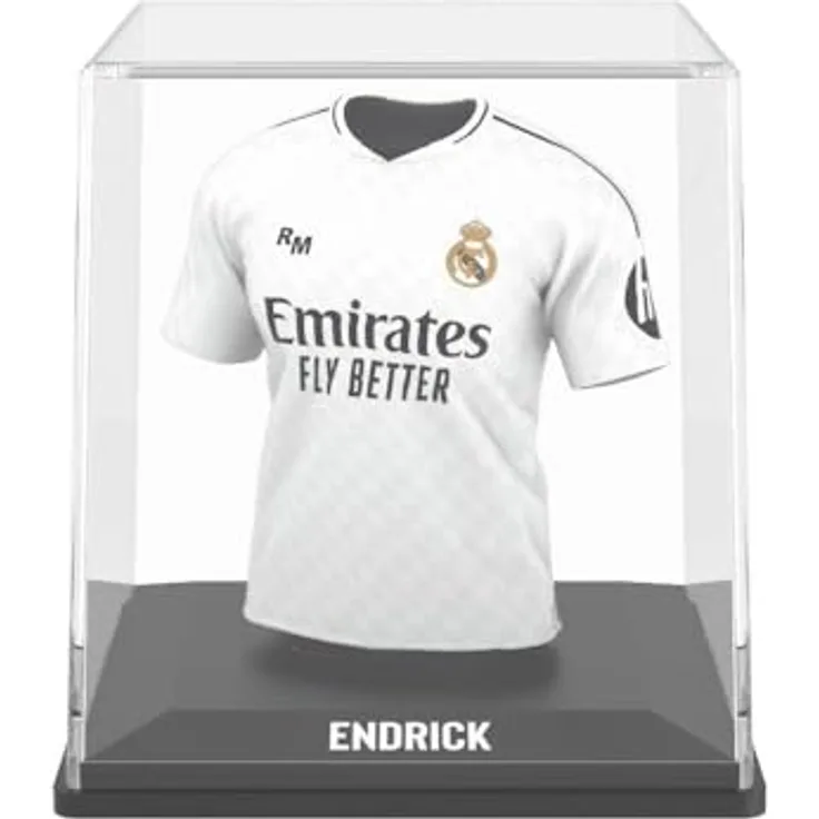 Banbotoys Real Madrid Endrick Mini-T-Shirt-Figur, 9,5 cm hoch, umweltfreundliche Materialien