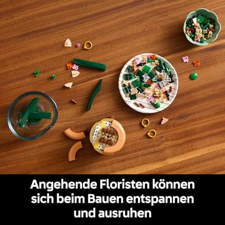 LEGO LEGO® Botanicals Mini-Orchidee 10343, Kunstblumen Set mit 274 Teilen, terrakottafarbener Blumentopf – Bild 4