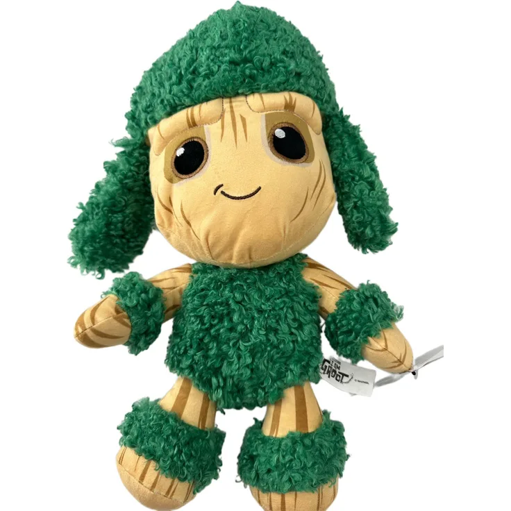 Marvel Groot I Am Groot Plüsch Kuscheltier 35 cm, grünes Wolle Design, ideal für Kinder und Fans