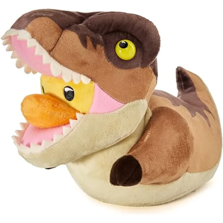 TUBBZ Plüsch-Ente Jurassic Park - Trex, 100% Polyester, Maschinenwaschbar, 17.5cm x 23cm x 14.5cm