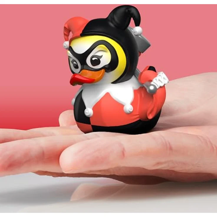 TUBBZ Klein Mini Harley Quinn Sammelfigur aus Vinyl-Gummi, 5 cm große Gummiente - Offizielles DC Comics Merchandise – Bild 2