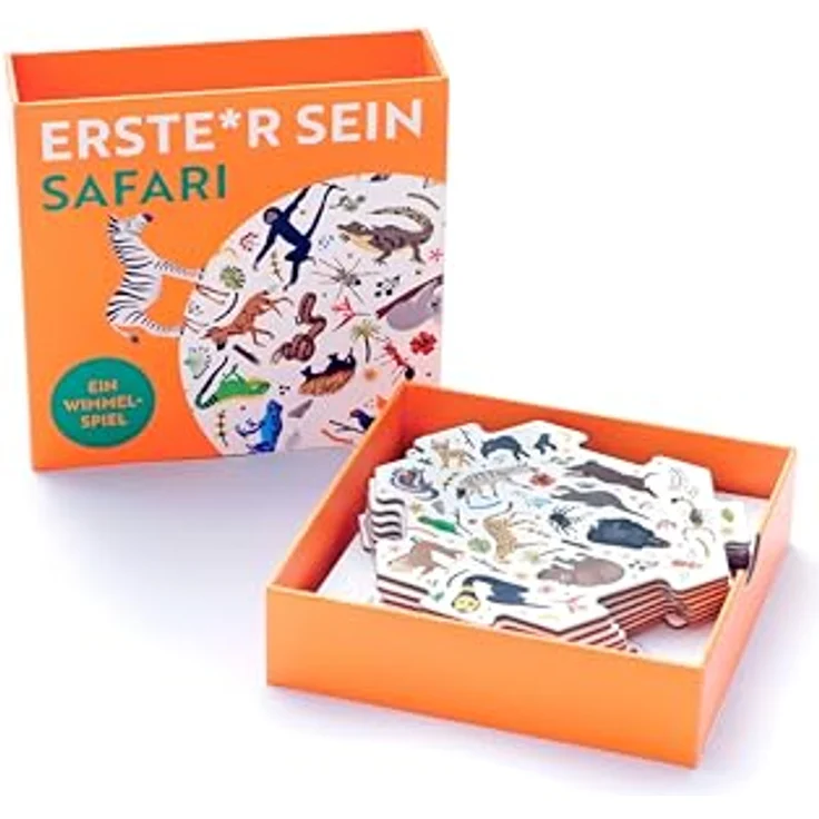 Laurence King Erste*r Sein! Safari, Wimmel-Suchspiel für die ganze Familie im Pocketformat mit 100+ Tieren – Bild 3