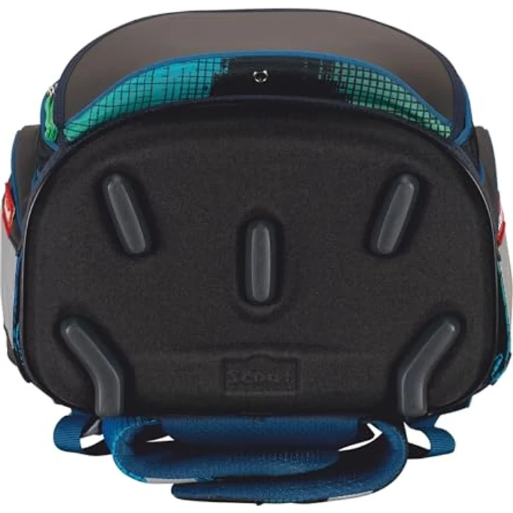 Der echte Scout Alpha Set Movie Star Blue Pixel Set 5-teilig, ca. 20 l Volumen, ca. 1.350 g Gewicht (ohne abnehmbare Elemente) - Schulranzen-Set mit pixeliger Kunst und Sicherheitsfeatures – Bild 5