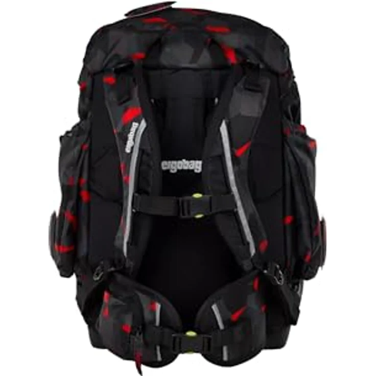 ergobag maxi set 6-teilig, ergonomischer Schulrucksack für Grundschule, verstellbar, grau, inkl. Sportrucksack und gefülltem Federmäppchen – Bild 4