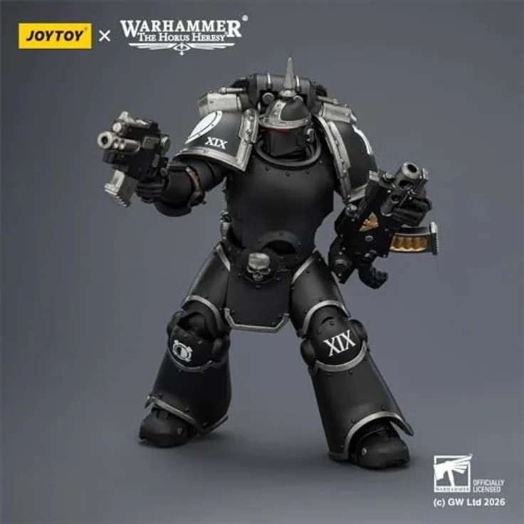 Joy Toy Warhammer Raven Guard MK III Tactical Legionary, detailreiche Sammelfigur mit Bolter und Bolzenpistole, 12 cm hoch, voll beweglich – Bild 5