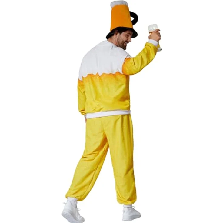 dressforfun Bier Kostüm, lustige Karneval Faschingskostüme Herren Set - L, humorvolles Design, bequemer Sitz, pflegeleicht, vielseitig, auffälliger Stil – Bild 2