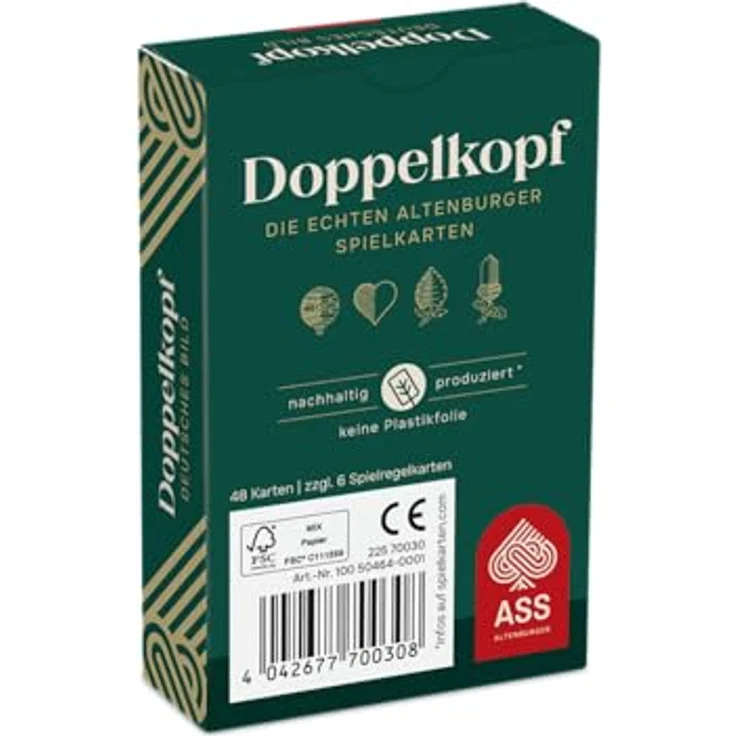 ASS Altenburger FSC Doppelkopf, Kartenspiel mit deutschem Bild in Faltschachtel, White – Bild 2