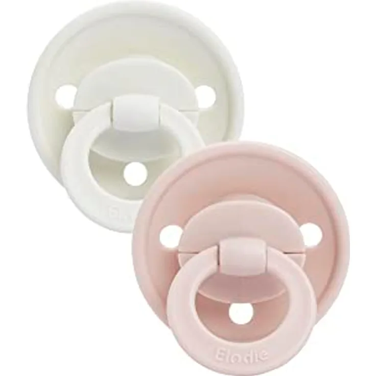 Elodie Details Schnuller 2er-Pack, Silikon, BPA-frei Schnuller für Babys von 0 bis 6 Monaten - Powder Pink
