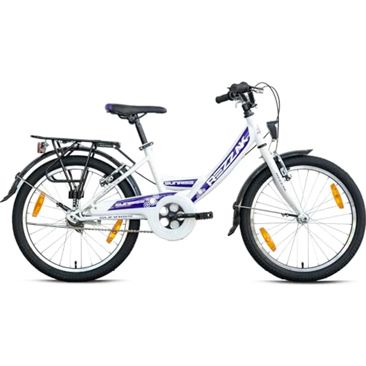 Rezzak 20 Zoll Kinderfahrrad Mädchen Rad mit Rücktrittbremse RH 33 Lila Neu – Bild 2
