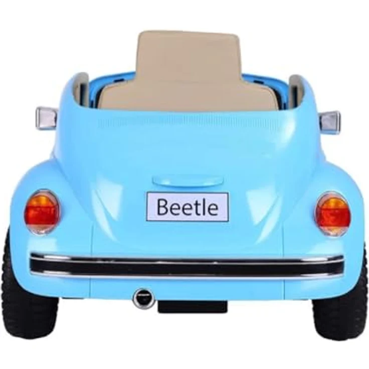 schnaeppchenmeile-online Kinder Elektroauto Volkswagen Käfer Oldtimer, 12 Volt, zwei Motoren, Soft Start, Musikmodul, 1-Sitzer für Kinder bis 5 Jahre – Bild 5