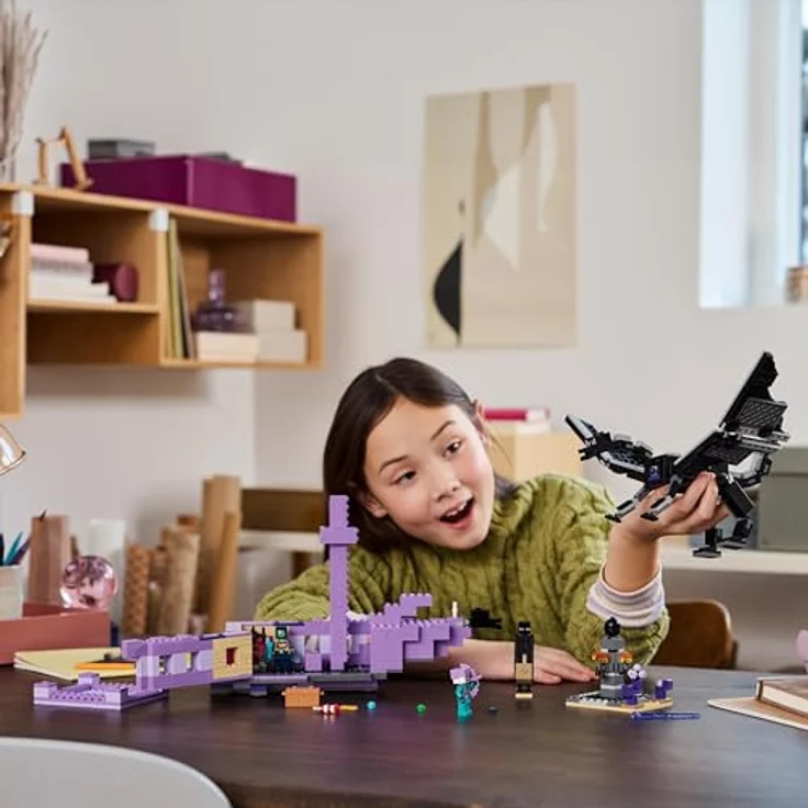 LEGO® Konstruktionsspielsteine Der Enderdrache und das Endschiff (21264), LEGO Minecraft, (657 St), Made in Europe – Bild 2