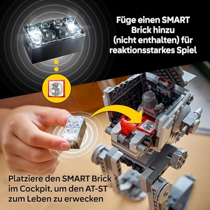LEGO Star Wars 75424 SMART Play: AT-ST Angriff auf Endor, interaktives Spielzeug mit 2 SMART Tags und Wicket Minifigur, Geschenk für ab 8 Jahre – Bild 5