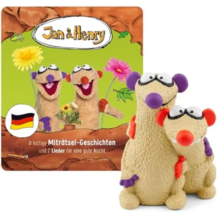 tonies Hörfiguren für Toniebox, Jan und Henry – 8 Rätsel und 2 Lieder, Hörspiel mit Liedern für Kinder ab 3 Jahren, Spielzeit ca. 43 Minuten – Bild 1