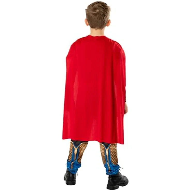 Rubie's Thor Deluxe Kinderkostüm Halloween, offiziell lizenziertes Superheldenkostüm, flexibel gestaltbar, in Großbritannien entworfen – Bild 2